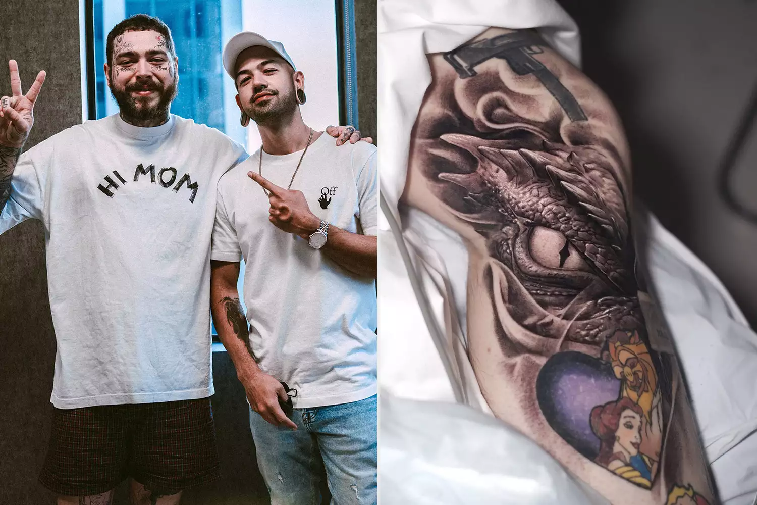 Jose Contreras tattoo artist post malone